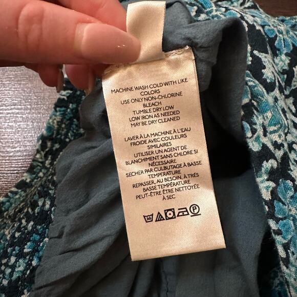 Free People blue floral shorts size XL - Picture 7 of 10